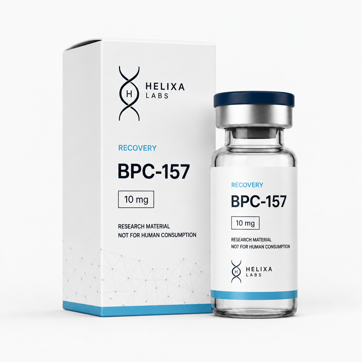BPC-157 Helixa Labs carton and vial