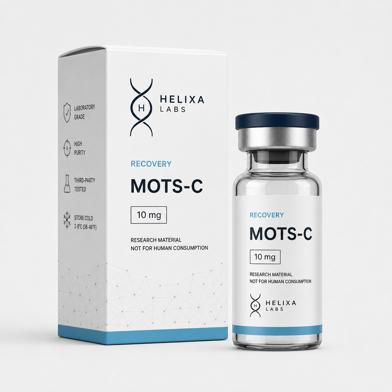 MOTS-C Helixa Labs carton and vial